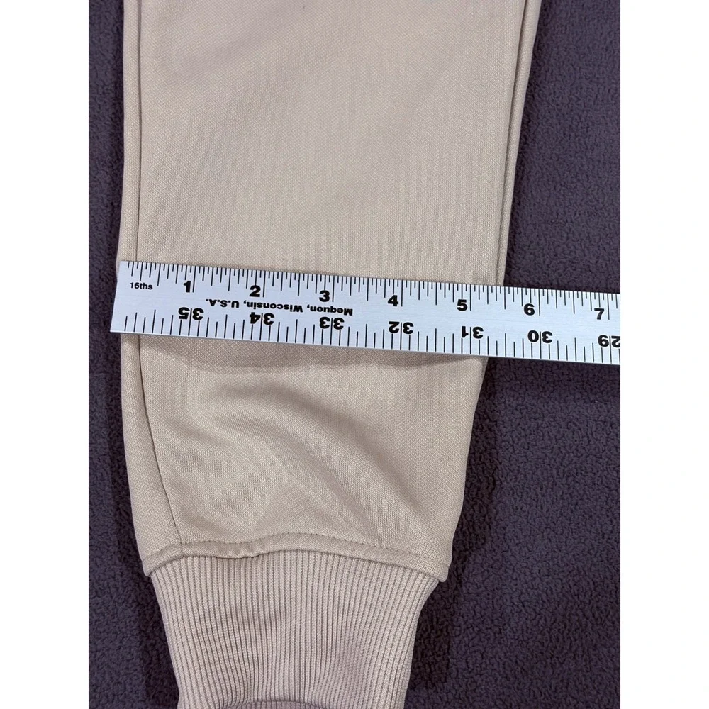 NBA Basketball Joggers Pants Boys 14-16 Beige Mid Rise Tapered Leg Drawstring